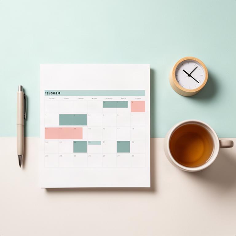 Desk calendar showing a rescheduled home cleaning appointment