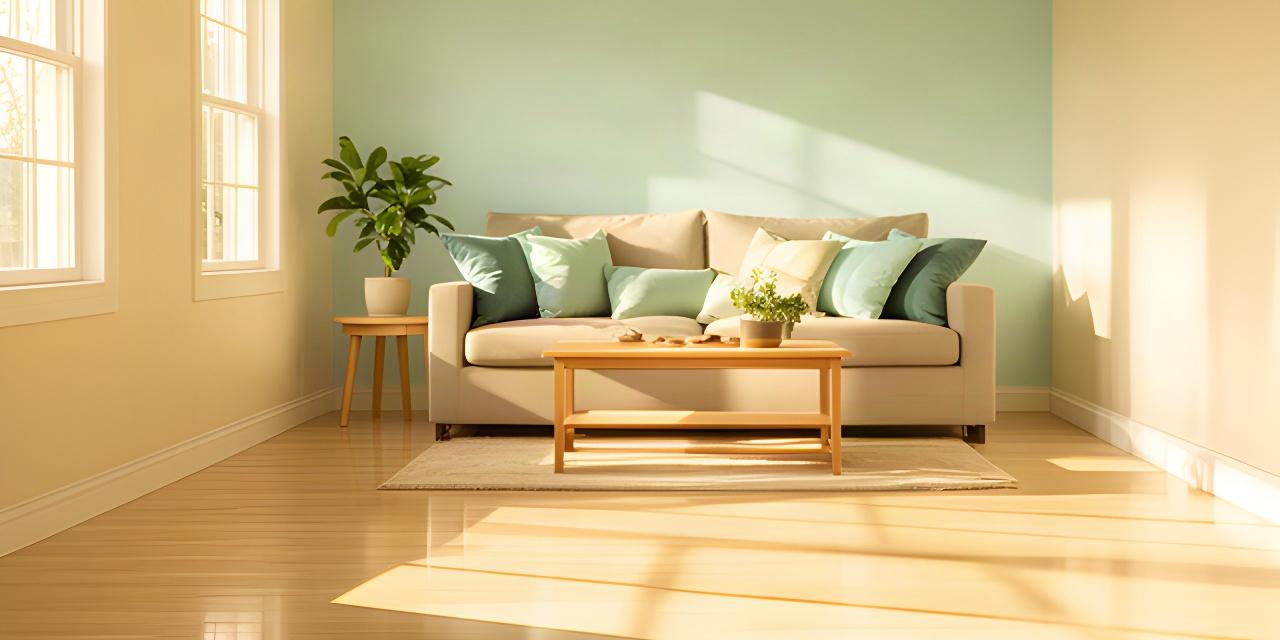 Freshly cleaned family room with sunlight across the floor